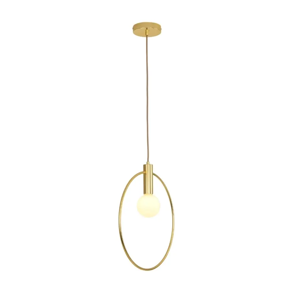 Lampa wisząca Bella 40 obręcz szczotkowany mosiądz - Step into Design