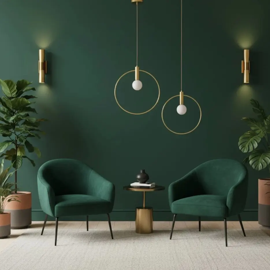 Lampa wisząca Bella 40 obręcz szczotkowany mosiądz - Step into Design