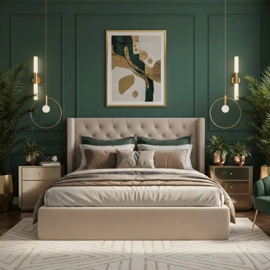 Lampa wisząca Bella 40 obręcz szczotkowany mosiądz - Step into Design