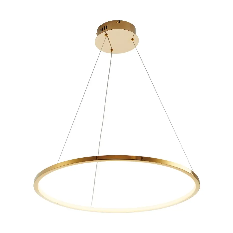 Lampa wisząca złoty pierścień LED nad stół Circle Slim 60