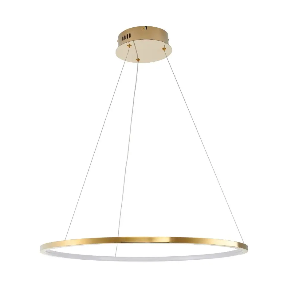 Lampa wisząca złoty pierścień LED nad stół Circle Slim 60