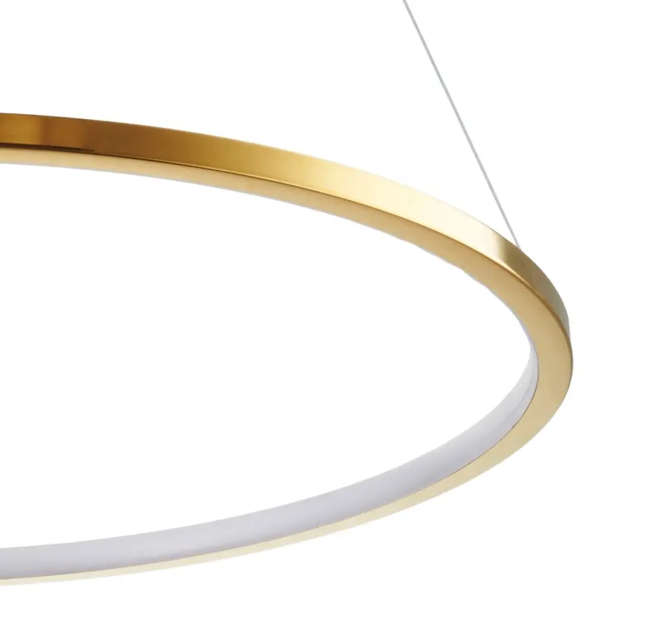 Lampa wisząca złoty pierścień LED nad stół Circle Slim 60