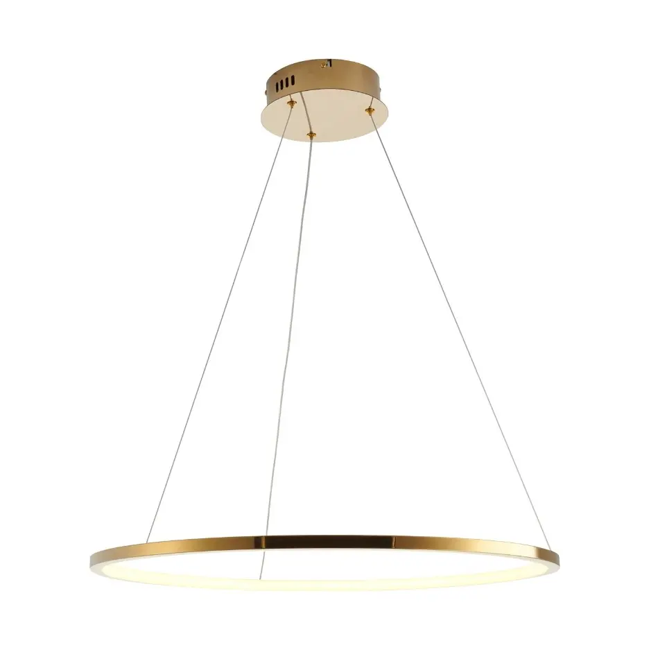 Lampa wisząca złoty pierścień LED nad stół Circle Slim 60
