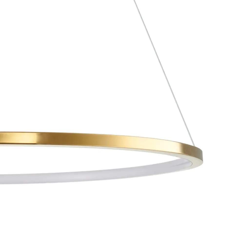 Lampa wisząca złoty pierścień LED nad stół Circle Slim 60