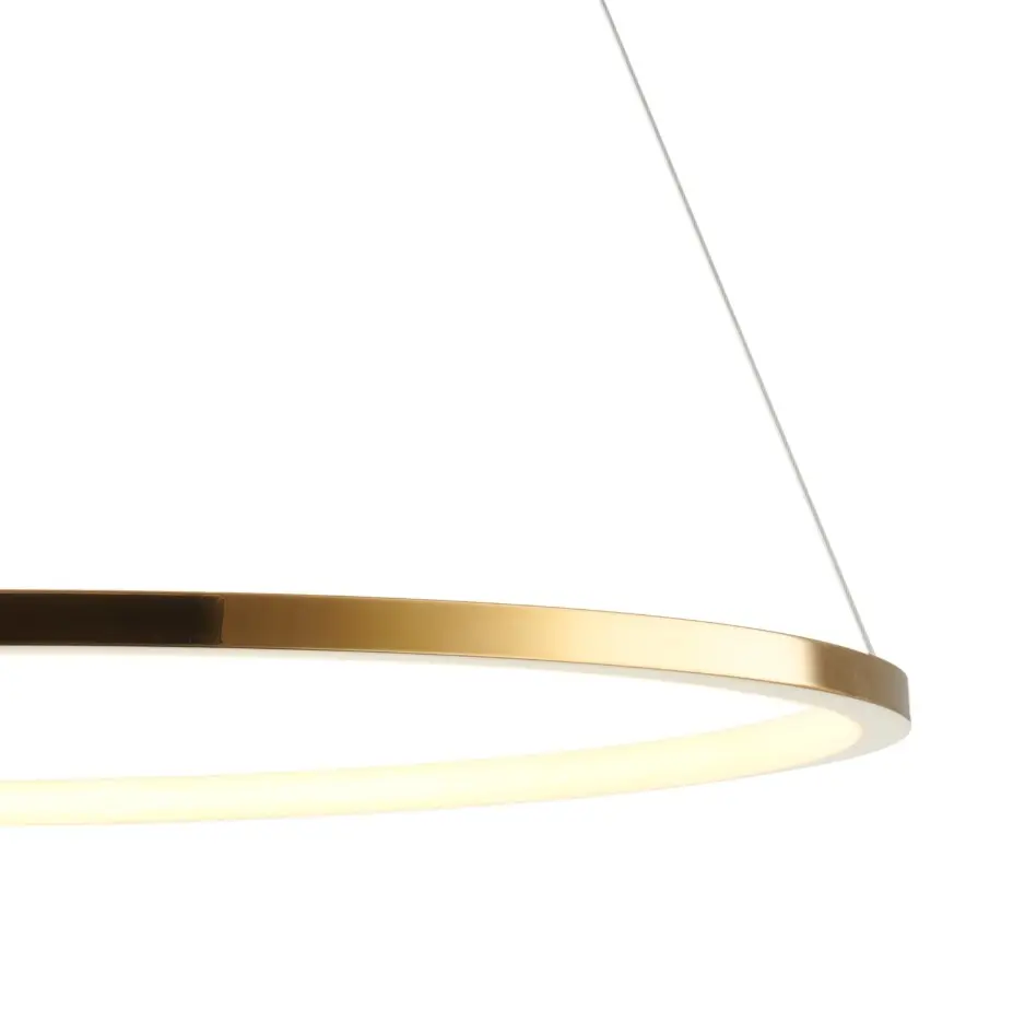 Lampa wisząca złoty pierścień LED nad stół Circle Slim 60