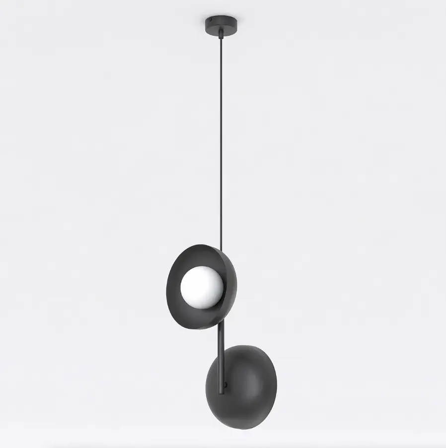 Czarna lampa wisząca w stylu loft z kulami - Emibig Vanila