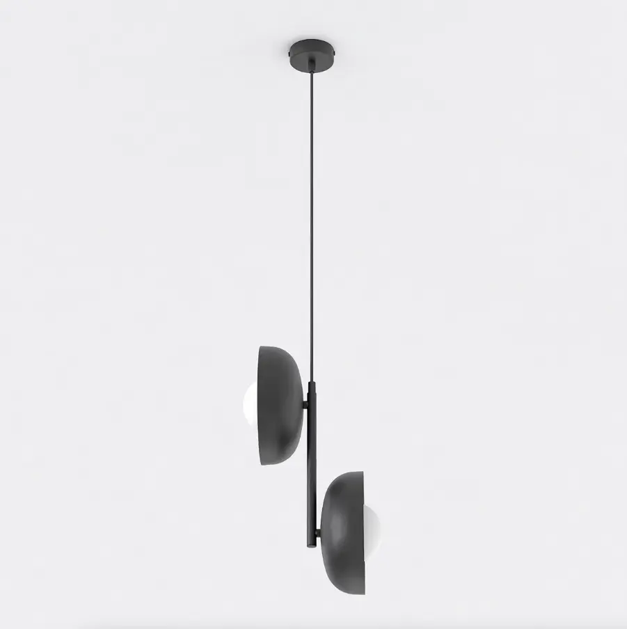 Czarna lampa wisząca w stylu loft z kulami - Emibig Vanila